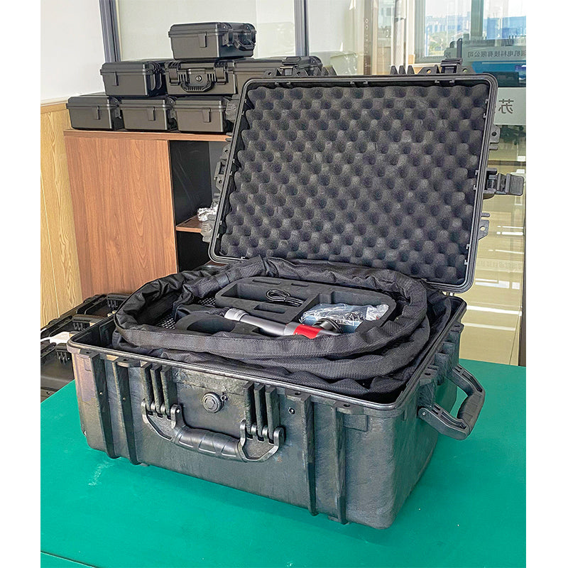 Pull rod cleaning machine