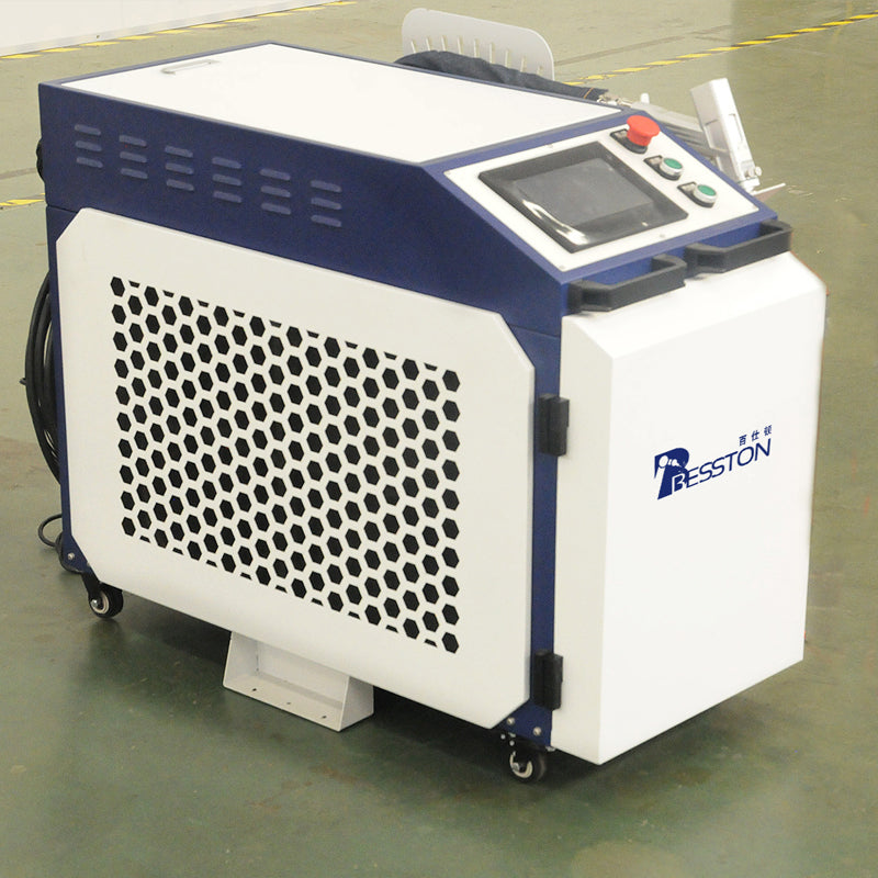 Hand-held continuous laser cleaning machine