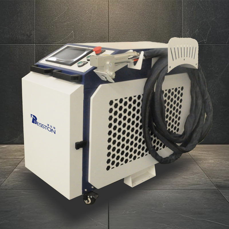 Hand-held continuous laser cleaning machine
