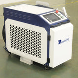 Hand-held continuous laser cleaning machine