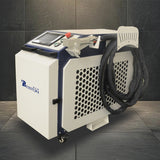 Hand-held continuous laser cleaning machine